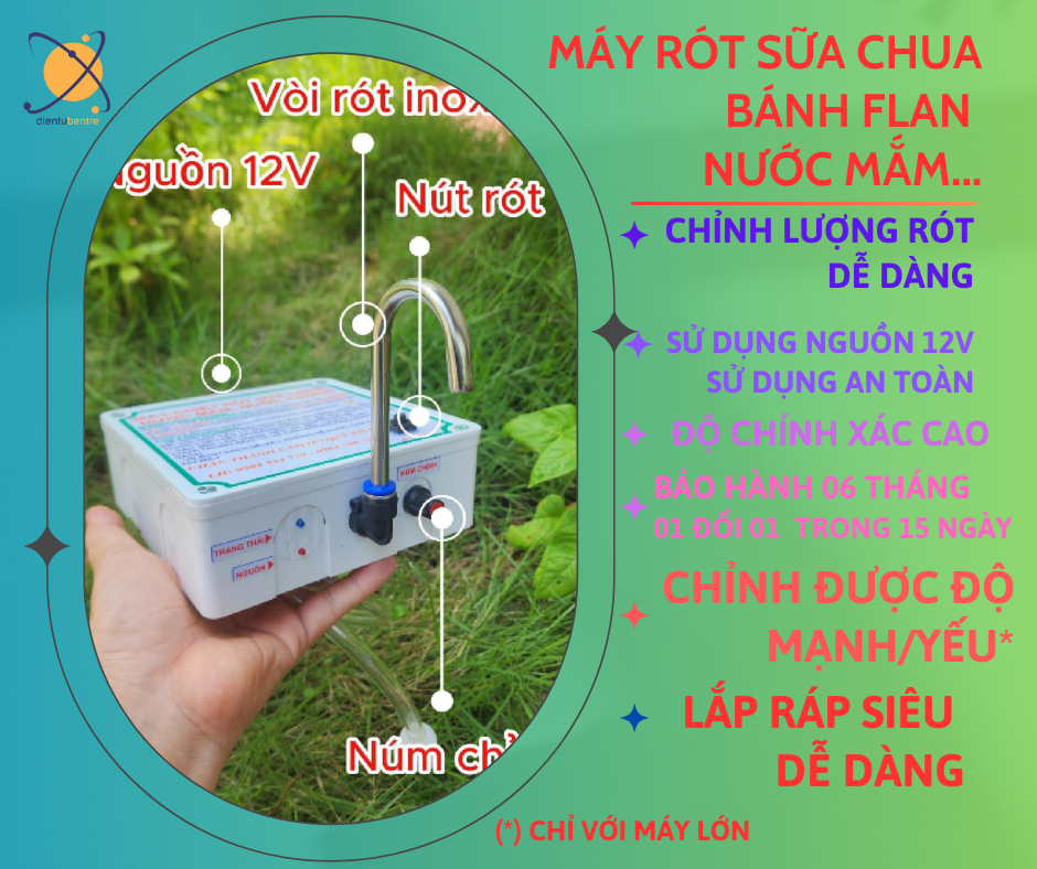 Máy Rót Sữa Chua Mini bánh Flan Định Lượng Được - Chỉnh được Mức Rót