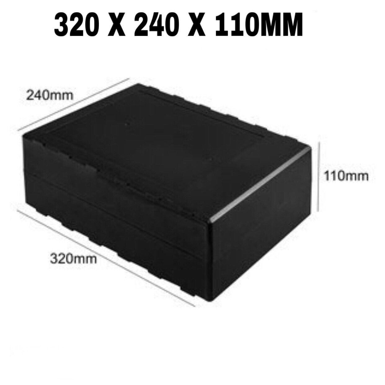 Hộp nhựa 320x240x110 đen