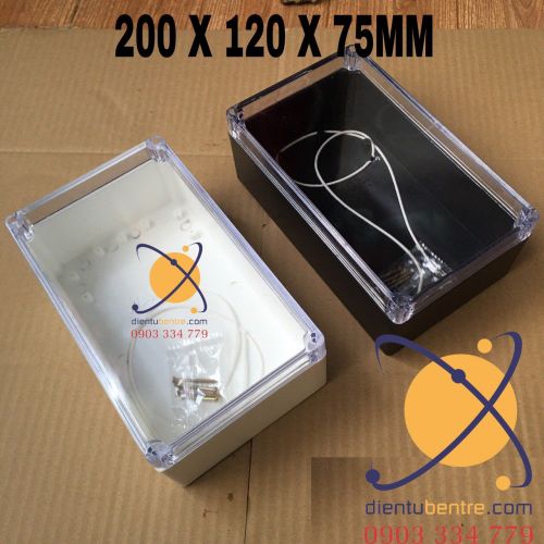Hộp nhựa 200x120x75 trắng