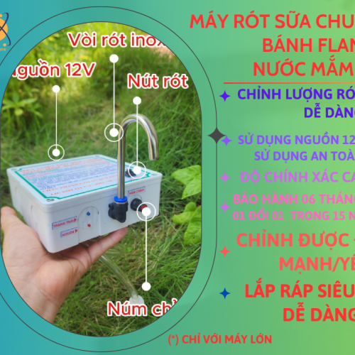 Máy Rót Sữa Chua Mini bánh Flan Định Lượng Được - Chỉnh được Mức Rót