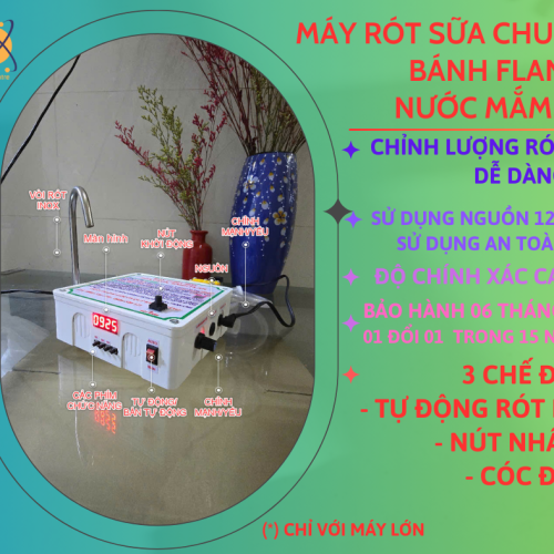 [Có màn hình/ rót 3 chế độ] Máy rót sữa chua, nước mắm, nước tương, tinh dầu, nước hoa tự động định 