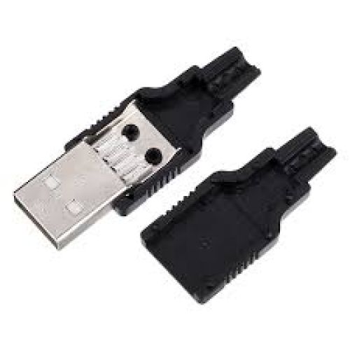 Đầu nối USB type A đực có vỏ