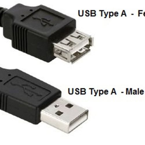 Cáp USB type A 1 đầu đực 1 đầu cái 1,8m