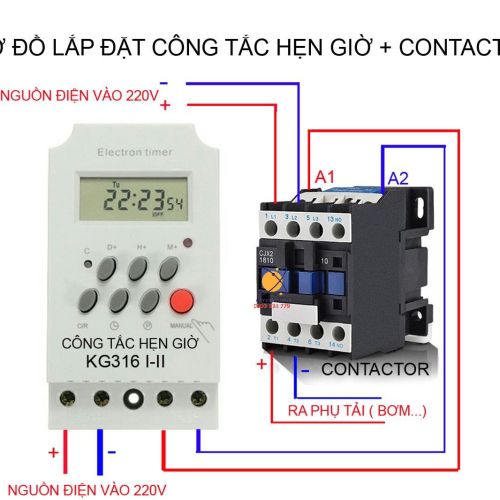 Công tắc hẹn giờ 17 chương trình KG 316T-II