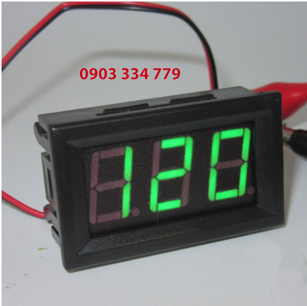 Đồng hồ đo vôn AC 70VAC - 500V Xanh lá