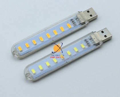 LED USB 8 LED sáng trắng
